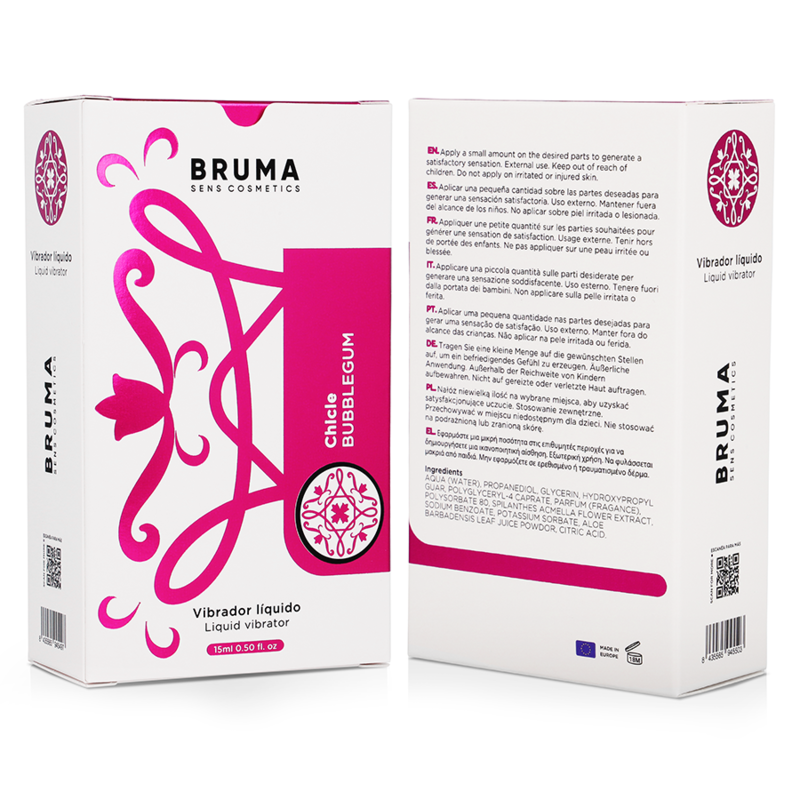 Gel Stimulant Bruma Liquide Ultra Glissant Bubblegum 15ml
