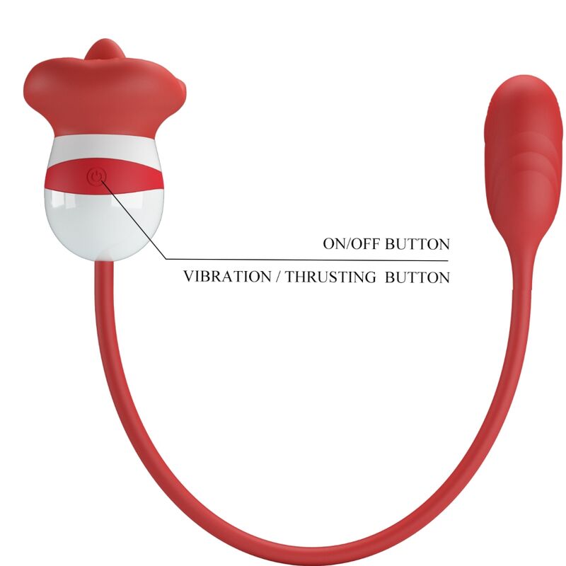 Stimulateur Clitoridien Aliyah Forme Bouche Rouge - Pretty Love