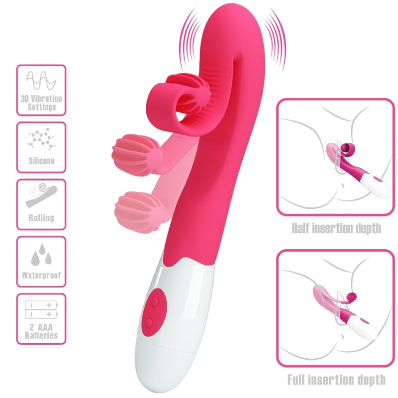 Vibromasseur Romance stimulateur 30 vitesses rose - Romance - ROMANCE