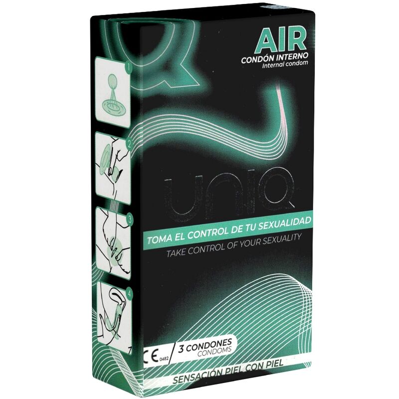 Préservatif féminin sans latex Uniq Air transparent - Uniq - UNIQ
