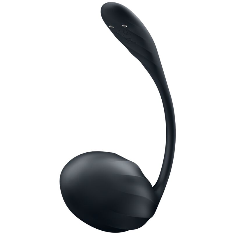 Œuf Vibrant Connecté Ribbed Petal Noir - Satisfyer