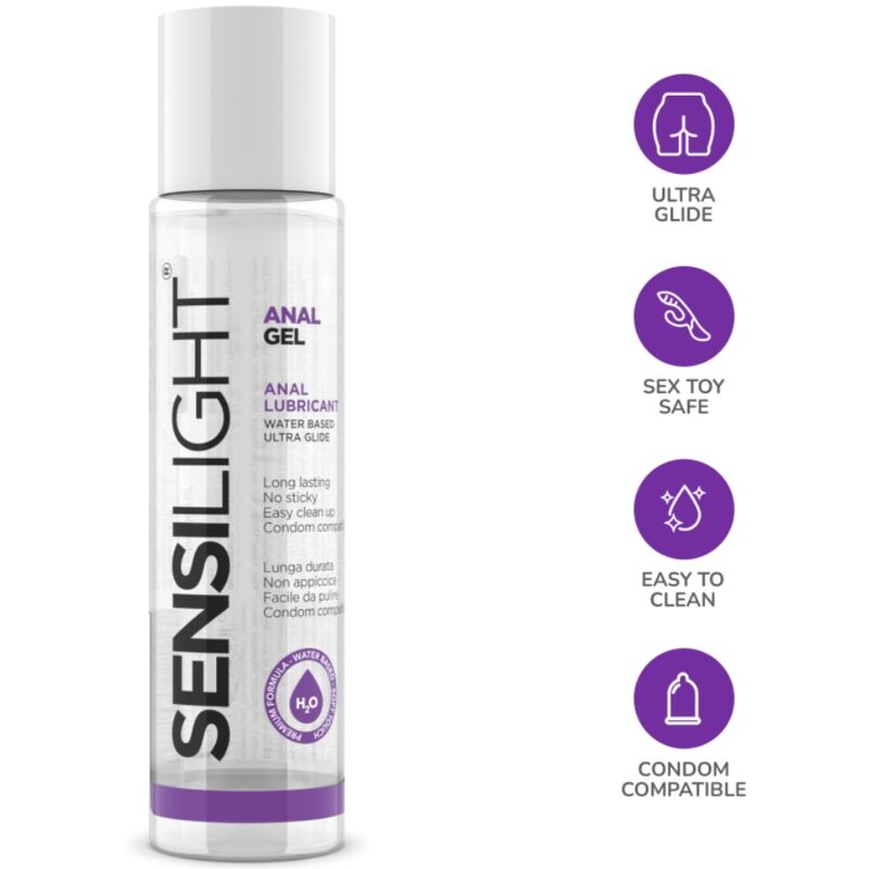 Intimateline – Lubrifiant Anal à l’Eau Sensilight – 60 ml
