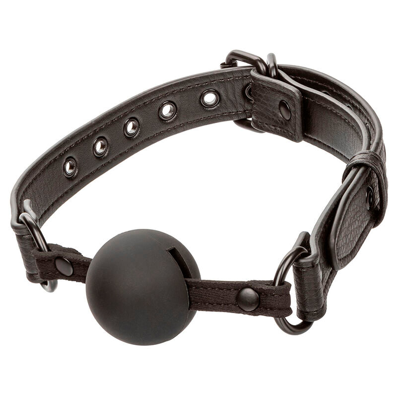 Bâillon à Boule Nocturnal Silicone Noir - CalExotics