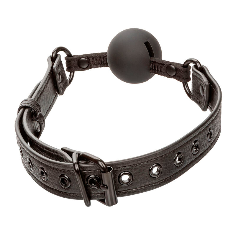 Bâillon à Boule Nocturnal Silicone Noir - CalExotics