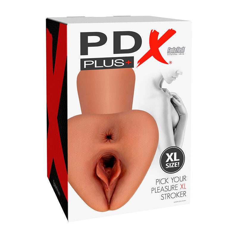 Masturbateur Double Entrée Pick Your Pleasure XL Marron - PDX Plus