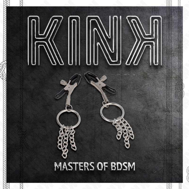 KINK – Pinces à tétons avec anneau et chaînette