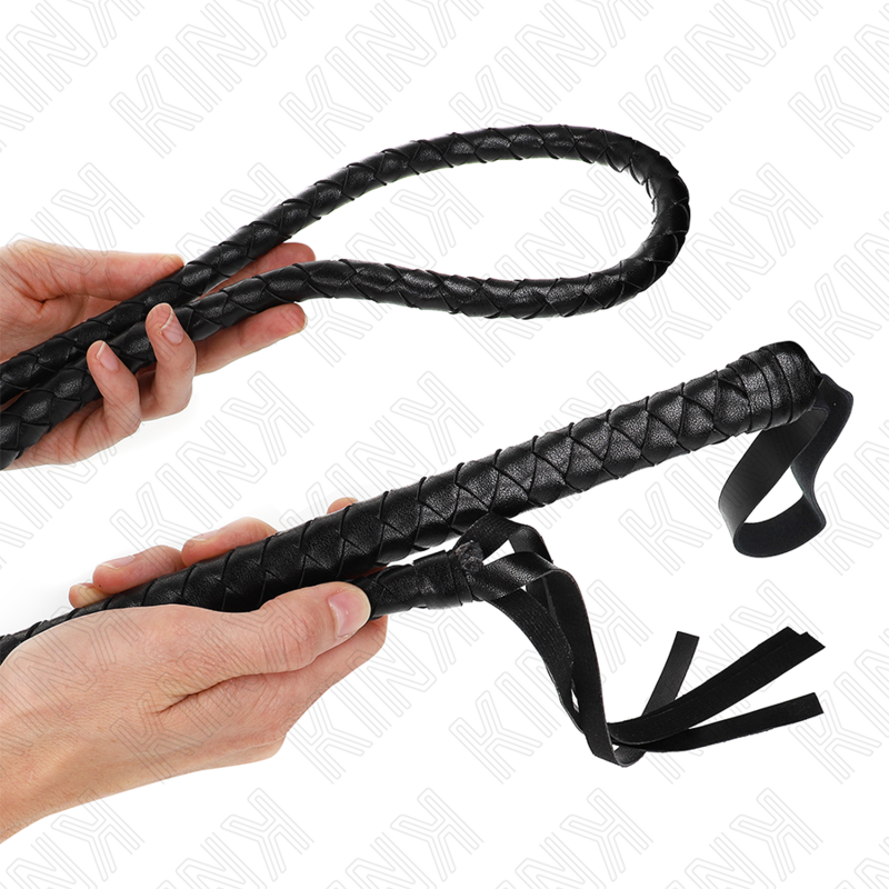 KINK - Fouet BullWhip BDSM Noir - 210 cm