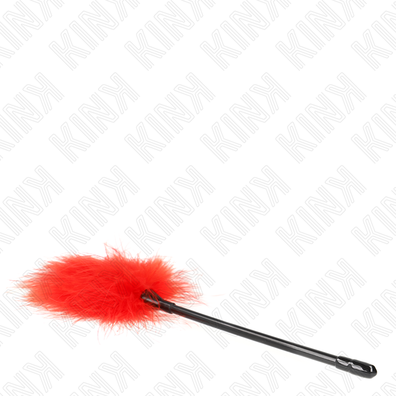 Plumeau Sensuel KINK Tickle Rouge 27cm - KINK - KINK IMPACT & TOUCH