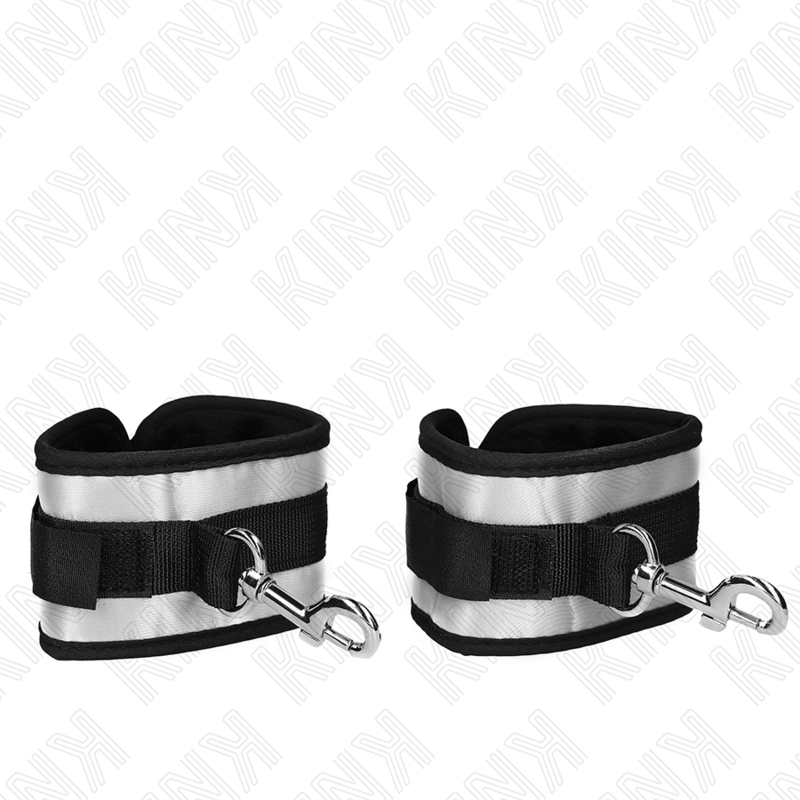 Bracelets de Poignets Néoprène Gris 23x5cm - Kink - KINK WRIST RESTRAINT