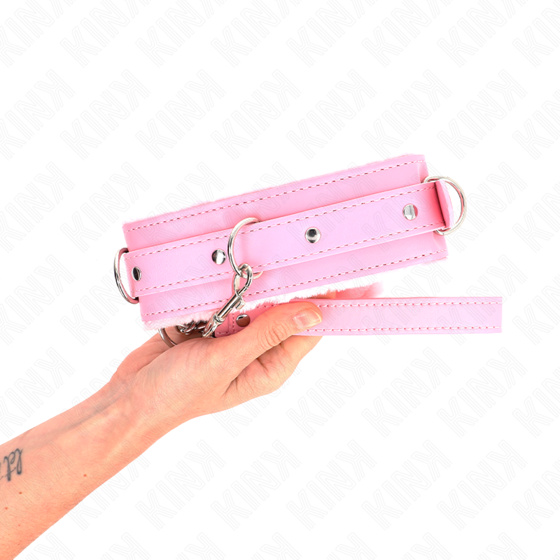 Collier avec Laisse KINK Rose 65cm Restrictions BDSM - Kink - KINK COLLAR & GAG