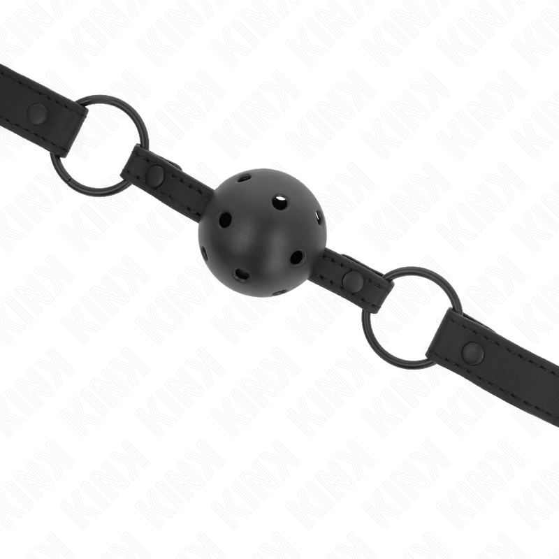 Bâillon Boule Néoprène 4,5 cm Ball Gag Réglable - KINK