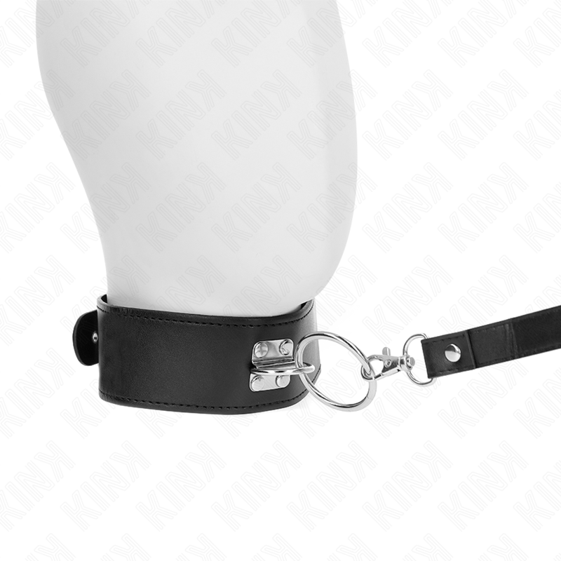 Collier Laisse Cloutée KINK 116 cm avec Sangle Cuir - KINK - KINK COLLAR & GAG