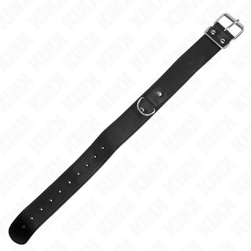 Collier BDSM avec Laisse 116 cm Noir Ajustable - KINK - KINK COLLAR & GAG