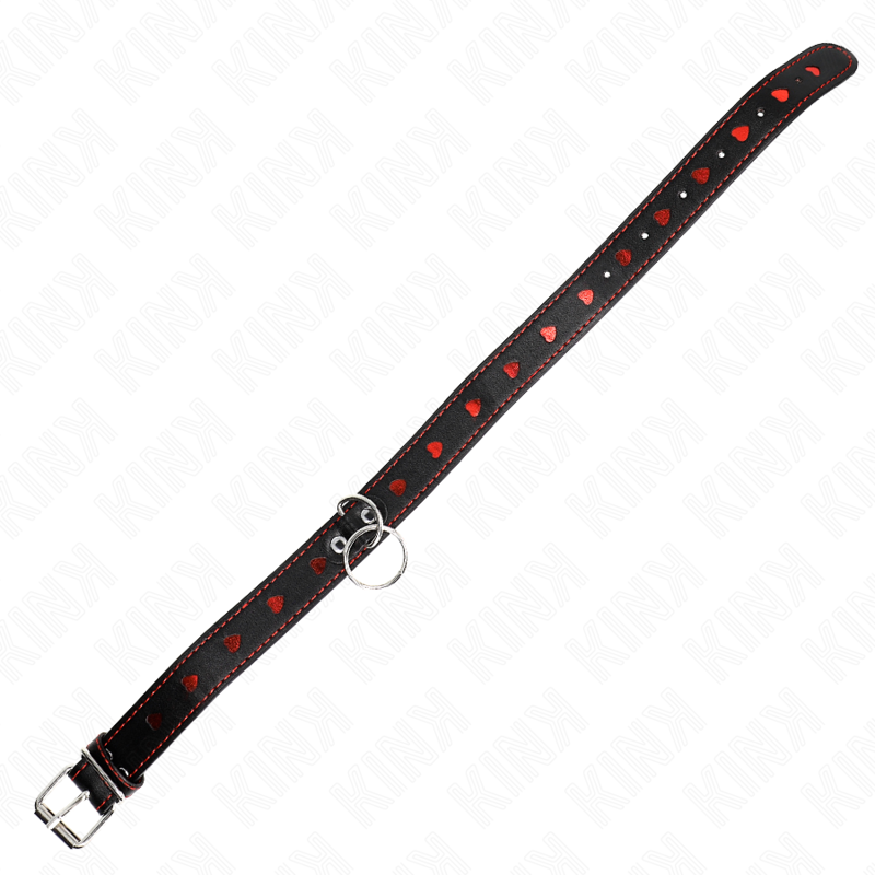 Collier BDSM avec Laisse Détails Coeur 65 cm - KINK - KINK COLLAR & GAG