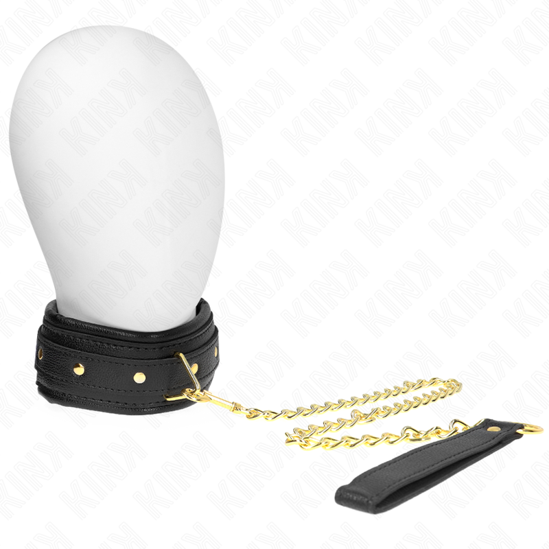 Collier Bondage avec Bracelet Imitation Cuir Réglable - Kink - KINK COLLAR & GAG