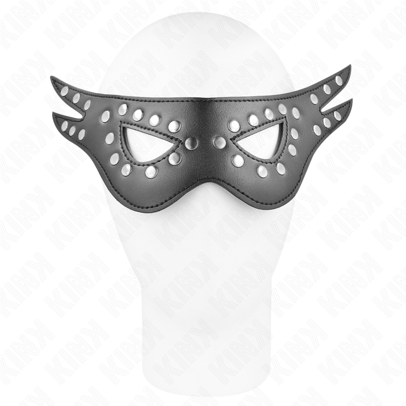 Masque sexy en cuirette modèle 1 27x13 cm - Kink - KINK MASKED ALLURE