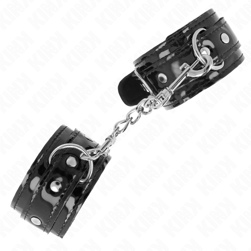 Menottes Néoprène Brillant Ajustables 17-24cm - Kink - KINK WRIST RESTRAINT