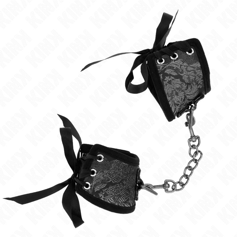 Menottes BDSM Scandal Détails Dentelle Noire - KINK - KINK WRIST RESTRAINT
