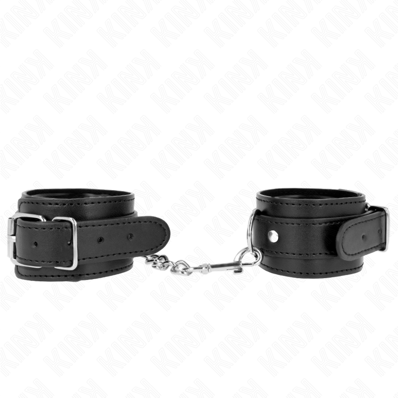Menottes BDSM Appui-Poignets Fins Noir Réglable - KINK - KINK WRIST RESTRAINT