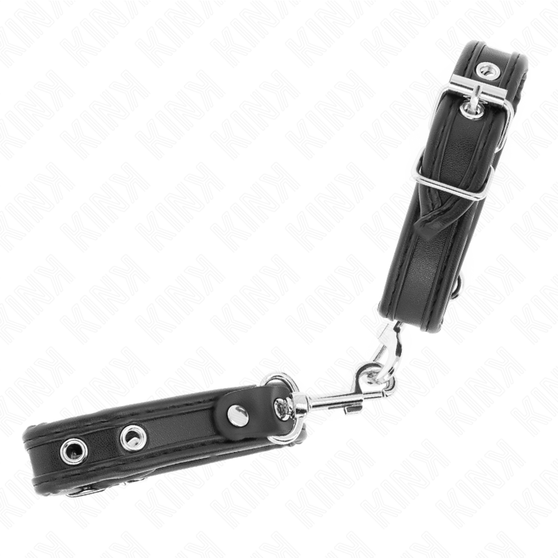 Bracelets BDSM Mini Noir avec Clous Réglables - KINK - KINK WRIST RESTRAINT