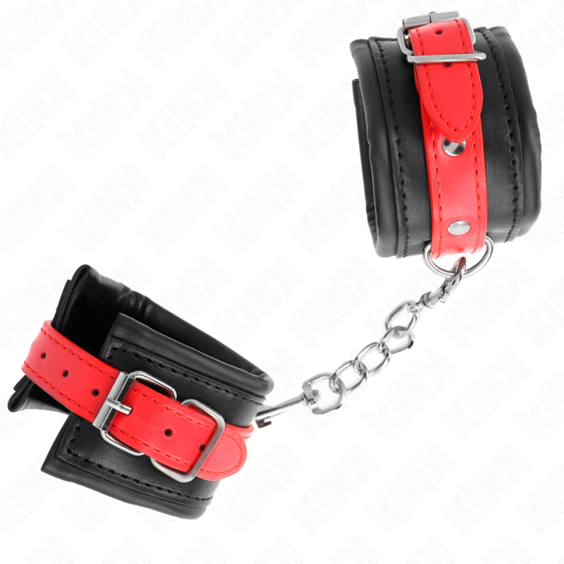 Appui-Poignets KINK Noir Ceinture Rouge Ajustable - KINK - KINK WRIST RESTRAINT
