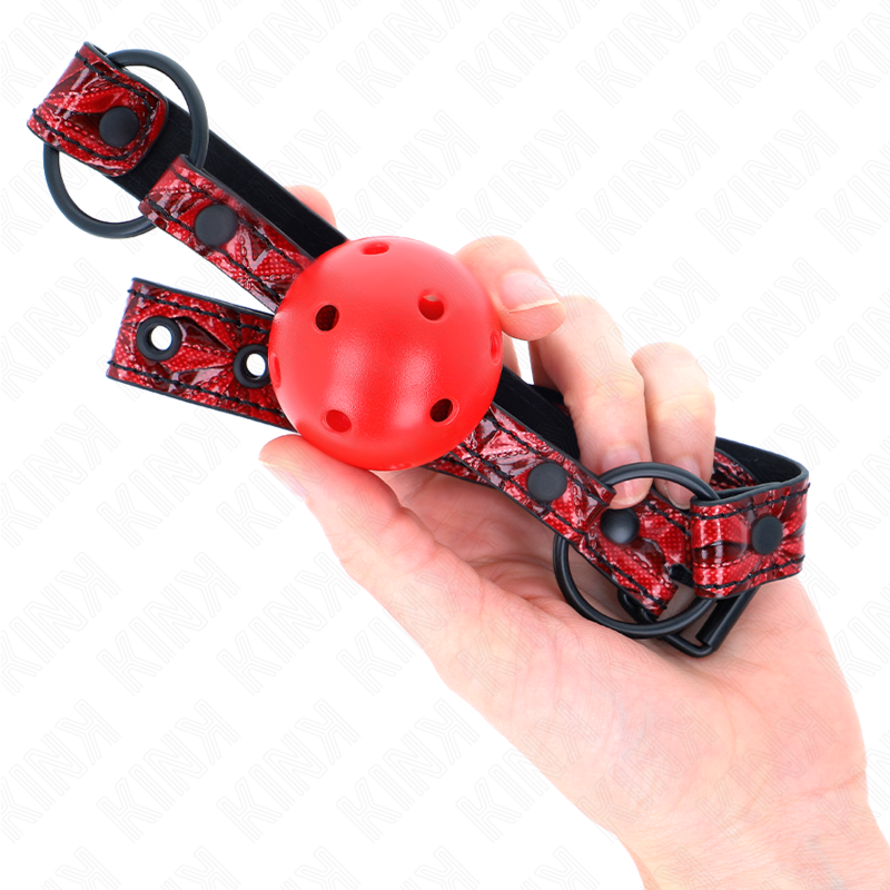 Bâillon Boule Diamant 4,5cm Réglable 42-60cm - KINK