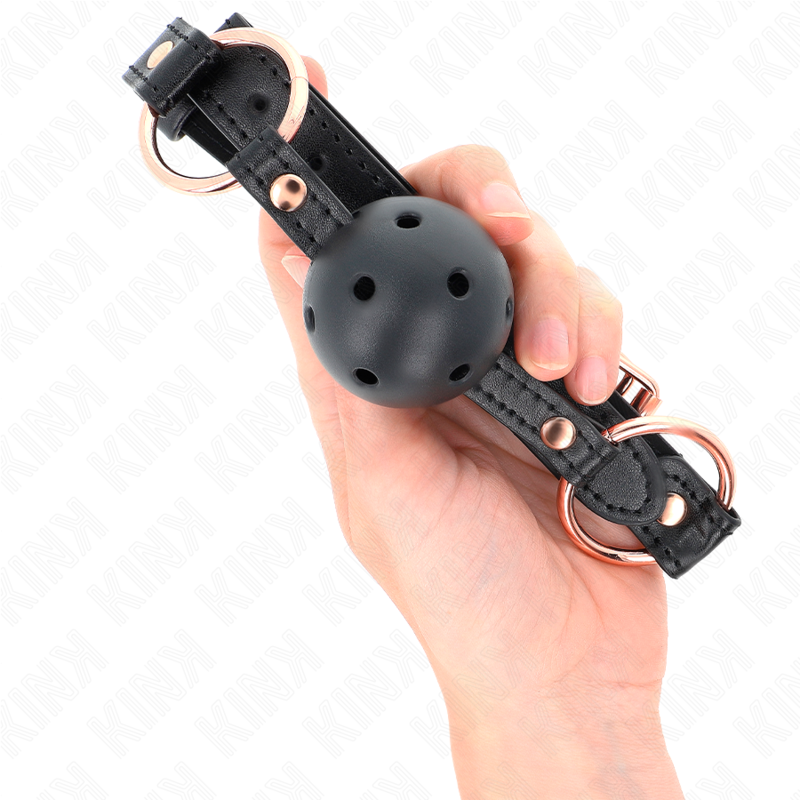 Balle gag premium TPE 4 cm avec sac 60 x 2 cm - Kink - KINK COLLAR & GAG
