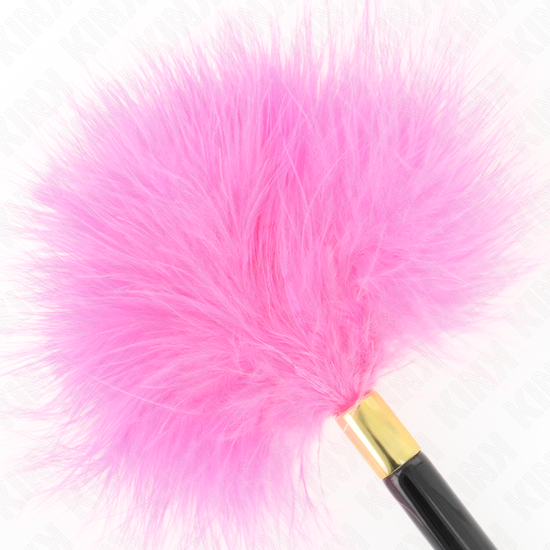 Plumes tickler métal doré fuchsia 18 cm - Kink - KINK IMPACT & TOUCH