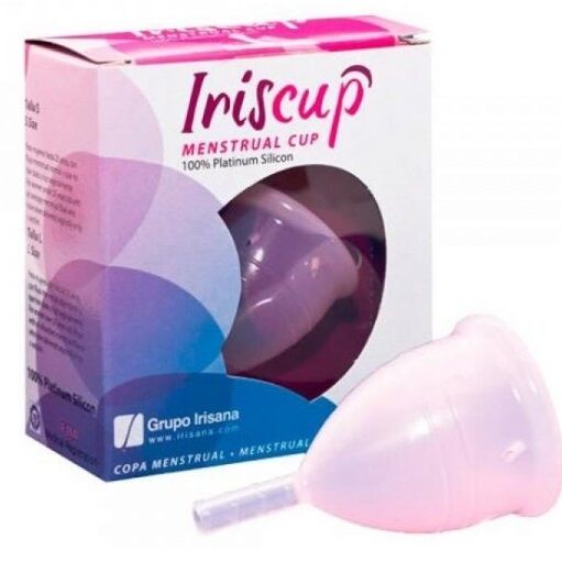 Coupe Menstruelle IrisCup Rose Taille L + Sac - IrisCup