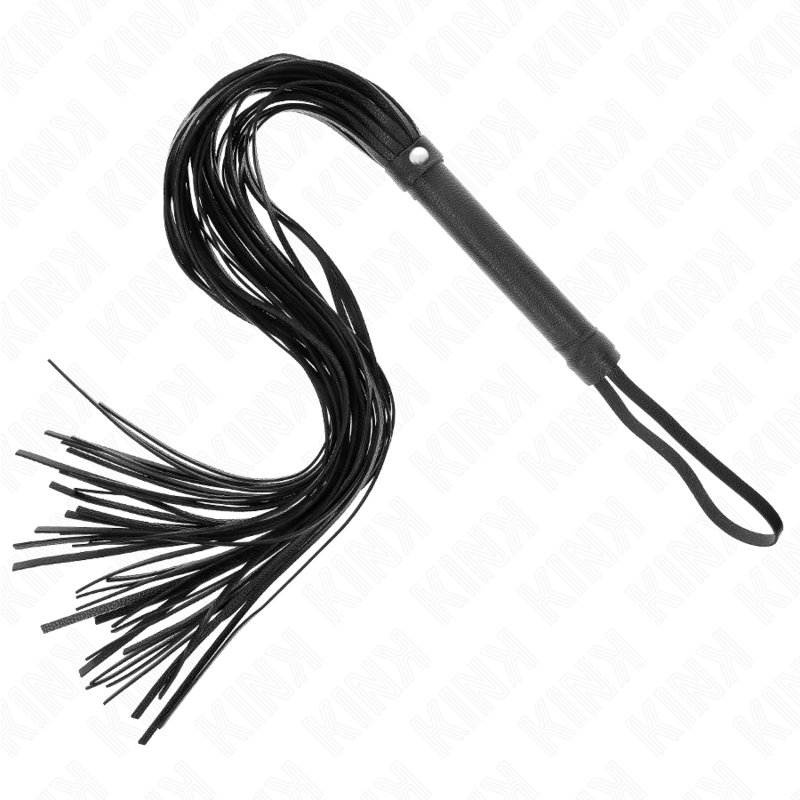 KINK - Fouet BDSM Noir en PVC - 70 cm
