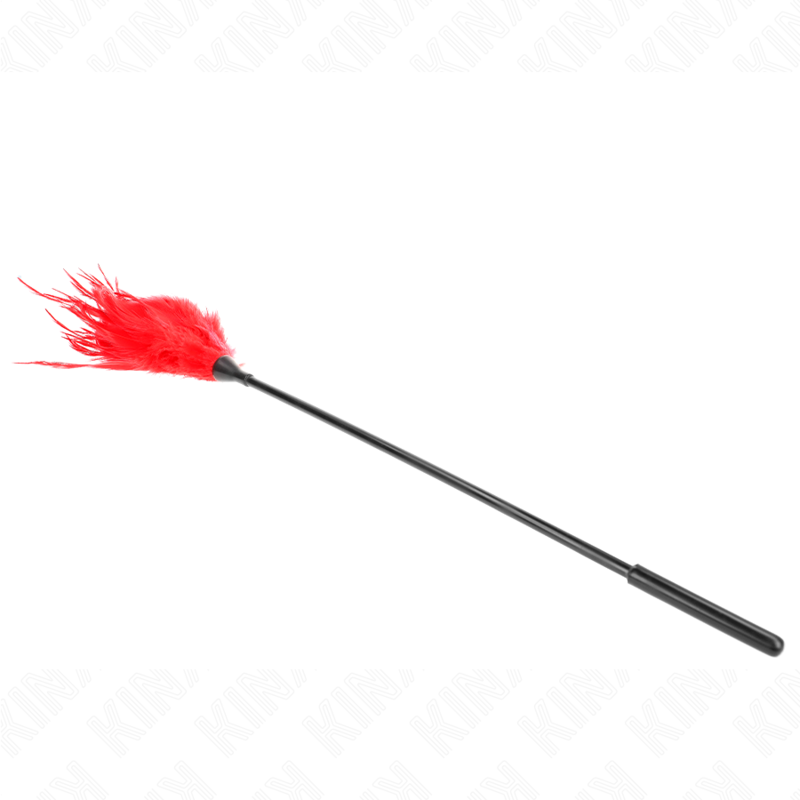 Plumeau Sensuel KINK Plumes Rouges 45cm - KINK - KINK IMPACT & TOUCH