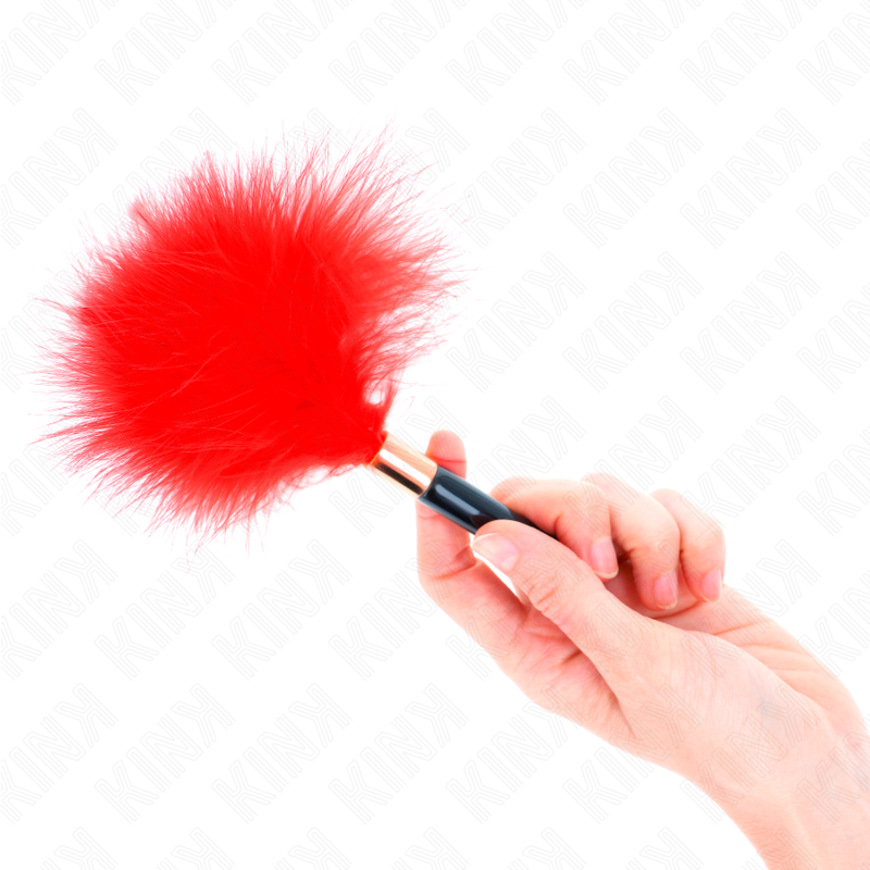 Plumes chacoules en métal rouge et or 18 cm - Kink - KINK IMPACT & TOUCH