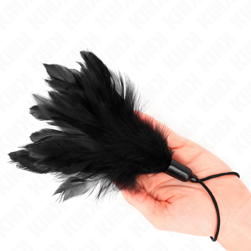 Plumeau chatouilleur avec manche corde 15 cm - Kink - KINK IMPACT & TOUCH