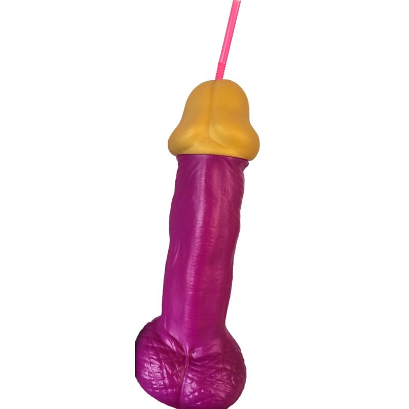 Verre Fantaisie Pénis Plastique Fuchsia - Diablo Picante