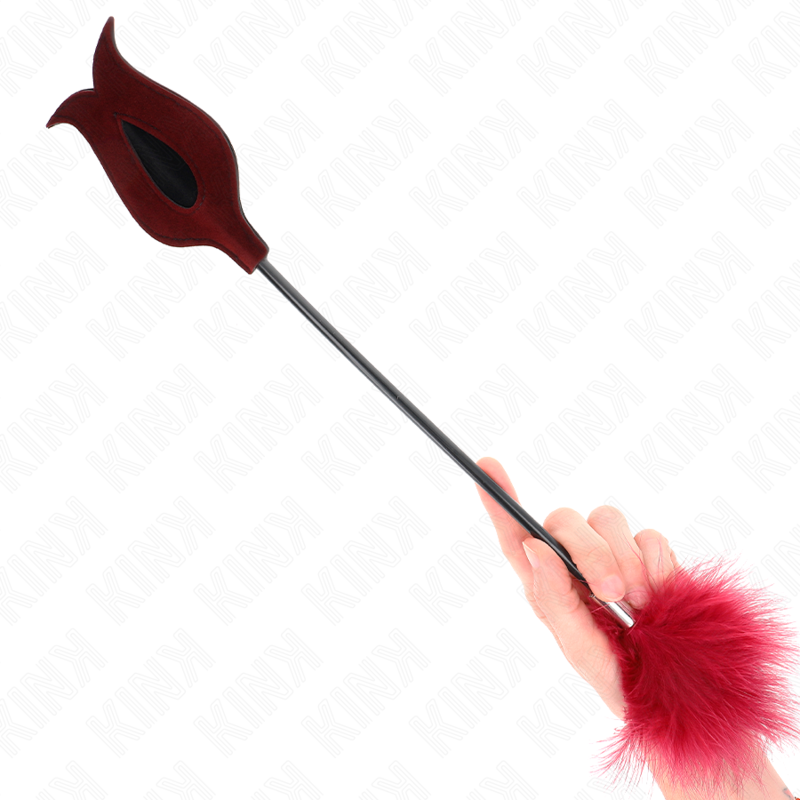Plumes chatouilleuses avec palette rose 8 cm - Kink - KINK IMPACT & TOUCH