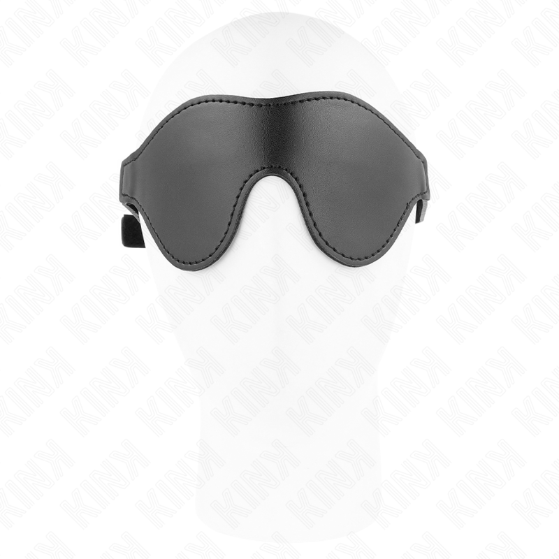 Kink - Masque intégral réglable BDSM en cuir végan - Noir