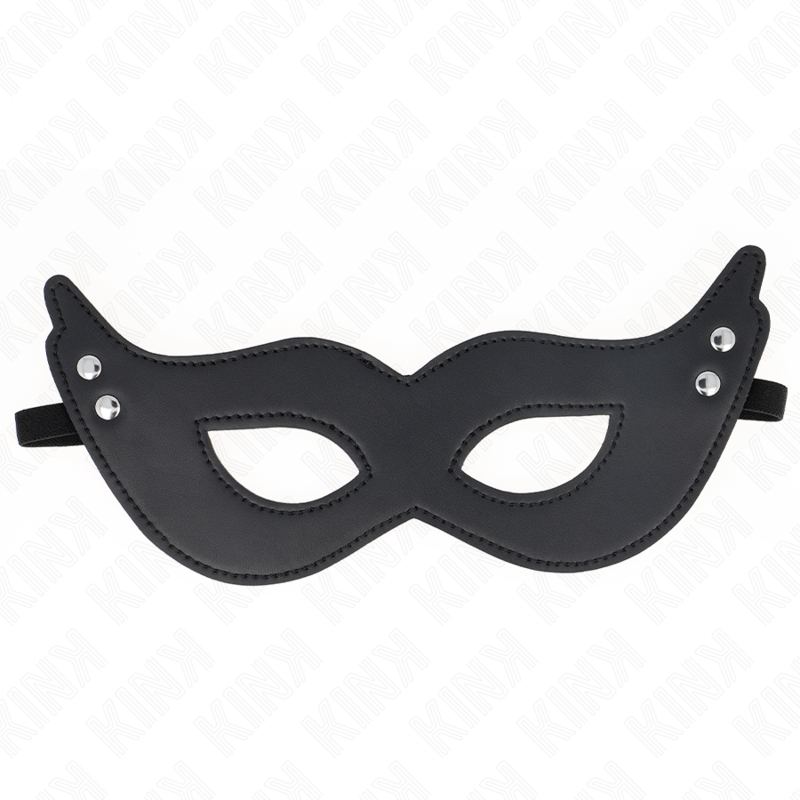 Masque en cuirette à rivets modèle 1 26x8 cm - Kink - KINK MASKED ALLURE