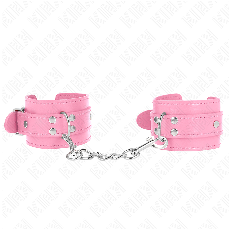 Menotte Poignet KINK Rose Réglable 20-23cm - KINK - KINK WRIST RESTRAINT