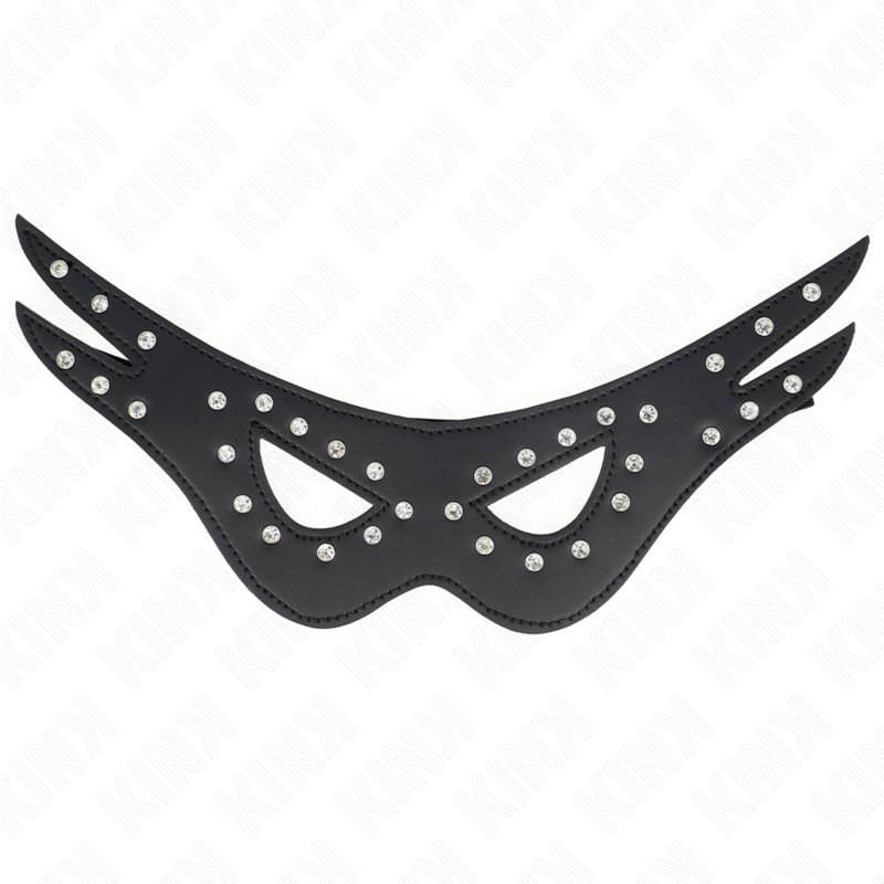 Masque sexy en cuirette modèle 2 27x13 cm - Kink - KINK MASKED ALLURE