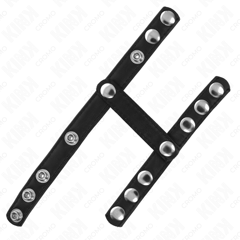 Anneau pénien avec 3 sangles réglables diviseur de couilles - Kink - KINK RING POWER