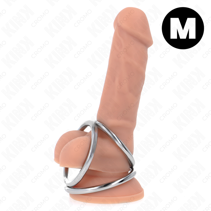 Anneau Pénien Métal Triple Chrome 3,8-5cm Modèle 2 - KINK - KINK RING POWER