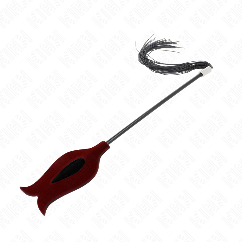 KINK - Paddle en Forme de Rose avec Martinet Noir - 45 cm