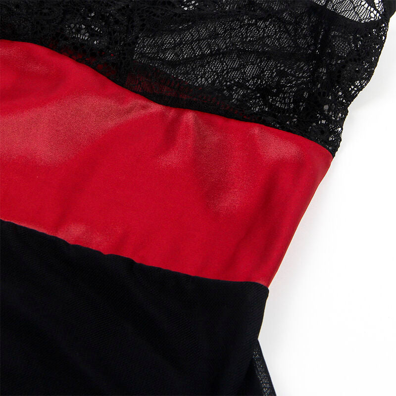 Robe bondage en dentelle noire S/M - Subblime