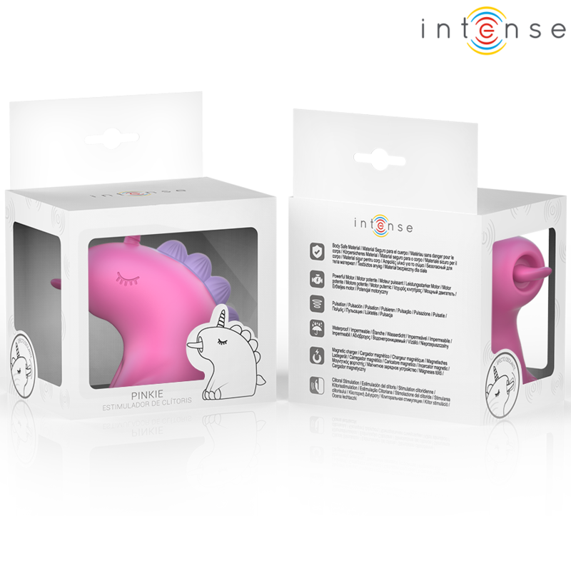 Stimulateur Clitoridien Pinkie Licorne Fuchsia - Intense