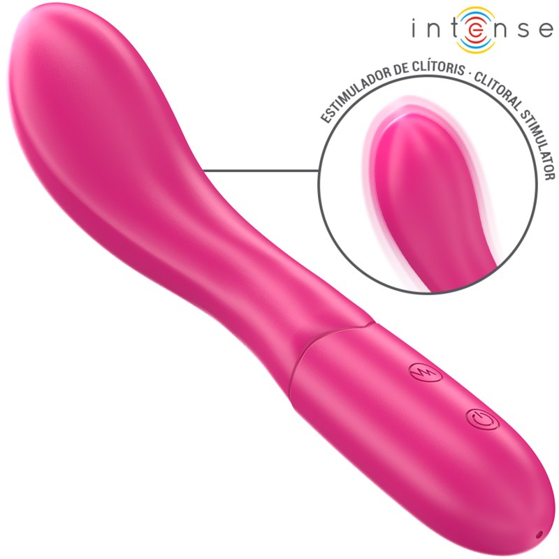 Vibromasseur Lisette 19 cm Souple Rose - Intense