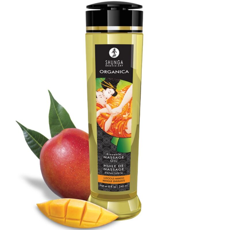 Shunga - Huile de Massage Délectable Organica Mangue - 240 ml