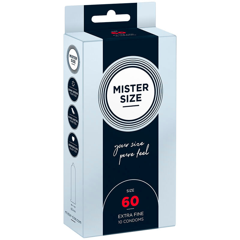 Mister Size – Préservatifs Grande Taille XL 60 mm Ultra Confort – 10 unités