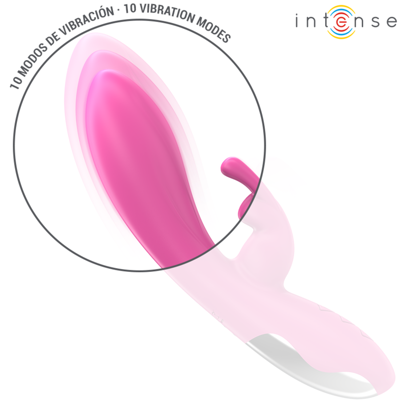 Vibromasseur Rabbit Randall Silicone Rose - Intense