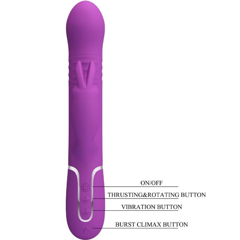 Vibromasseur Rabbit Multifonction Coale Violet - Pretty Love