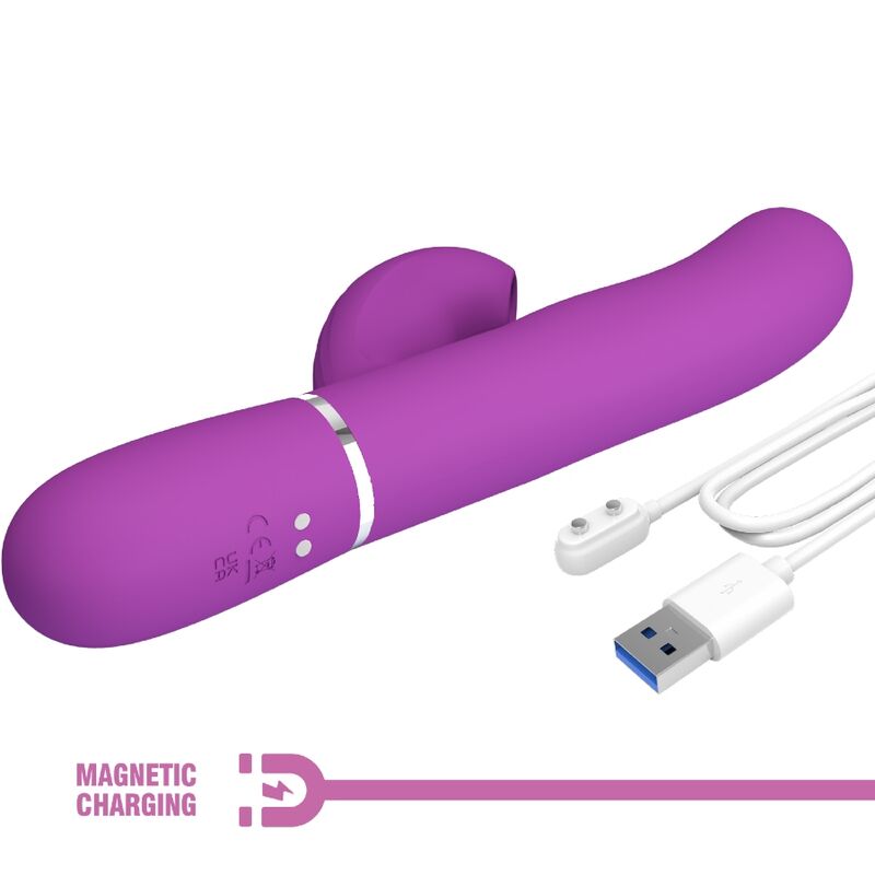 Stimulateur Rabbit Multifonction 3 en 1 Perlita Violet - Pretty Love